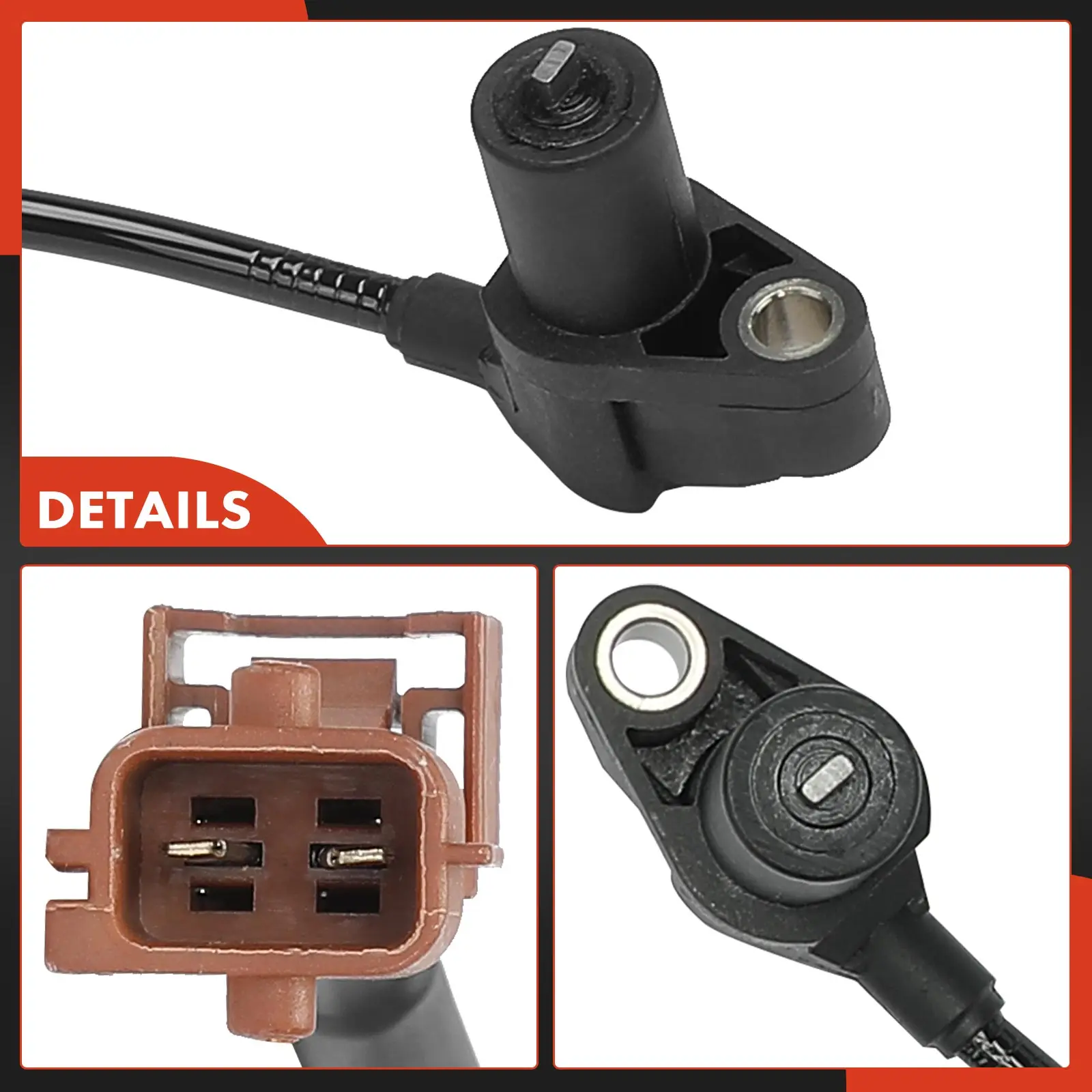 A-Premium 2Pcs Front Driver & Passenger Side ABS Wheel Speed Sensor for Saab 9-3 1999-2003 8