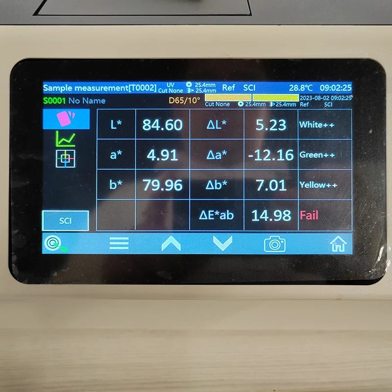 3NH Benchtop Spectrophotometer YS6060 Color Measurement of Plastic Paints and Coatings, Reflectance D/8 ° + Transmittance D/0 °