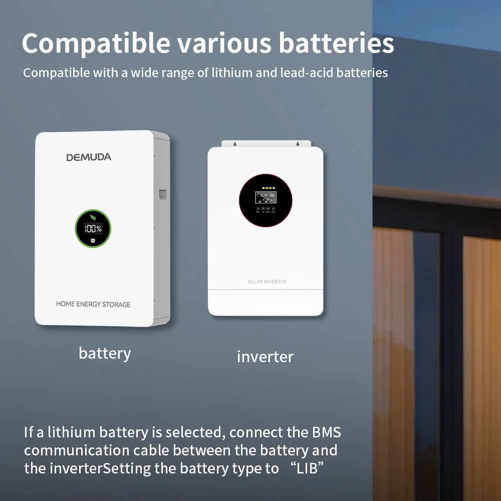 TNCE Solar Hybrid Inverter 4.2/6.2KW, 24/48V MPPT, 100/80A Solar Charge Control Panel, Nee/met WIFI 220VAC Aan/Uit Grid Inversor