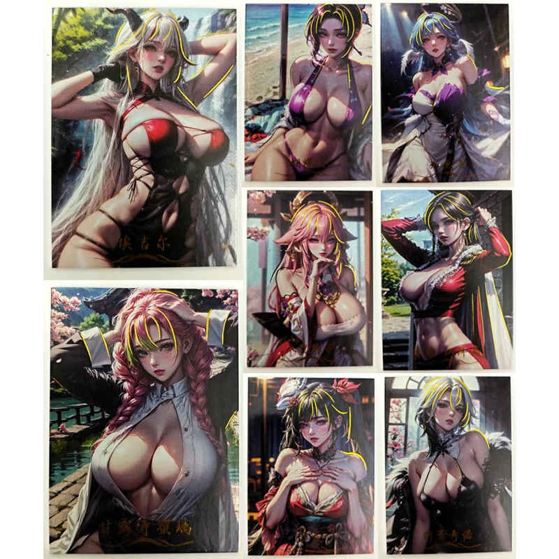 Anime Sweet Diary PR Series Collectible Cards Boa Hancock Yamato Kanroji Mitsuri Yae Miko Ganyu Birthday Gifts Children's Toys