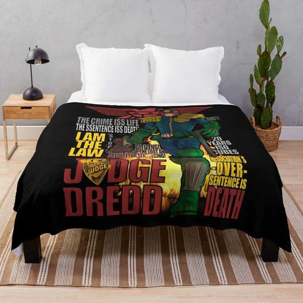

Judge Dredd Throw Blanket Soft Warm Blanket Gift for Men Women Adults