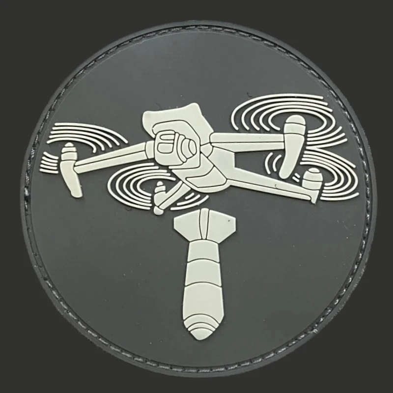 

Unmanned Aerial Vehicle Patch Tactical Morale Badge PVC Hook and Loop Military Backpack Clothing Decorative Sticker Armband