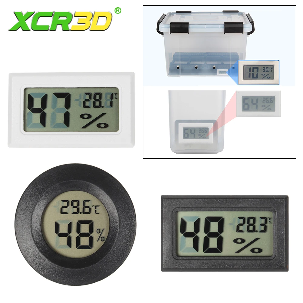 For Bambu lab Hygrometer Thermometer For Filament Dryer Box Airtight Moisture-Resistant Real-Time Monitoring AMS Lite Collection