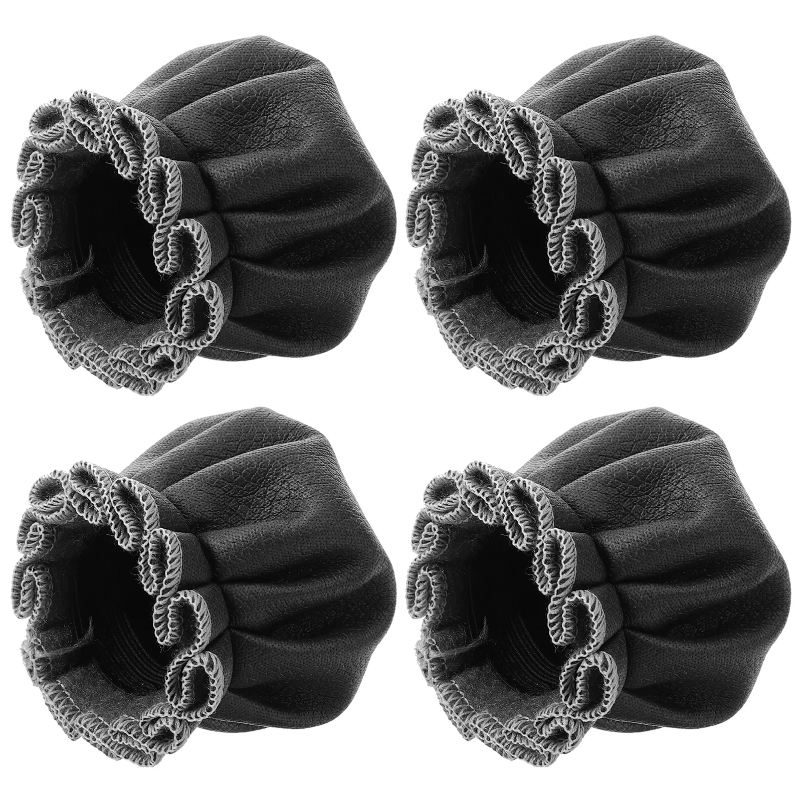 

4Pcs Furniture Leg Protectors for Piano Bench PU Chair Leg Floor Covers Waterproof Anti Slip Easy Fit for Hardwood Tile