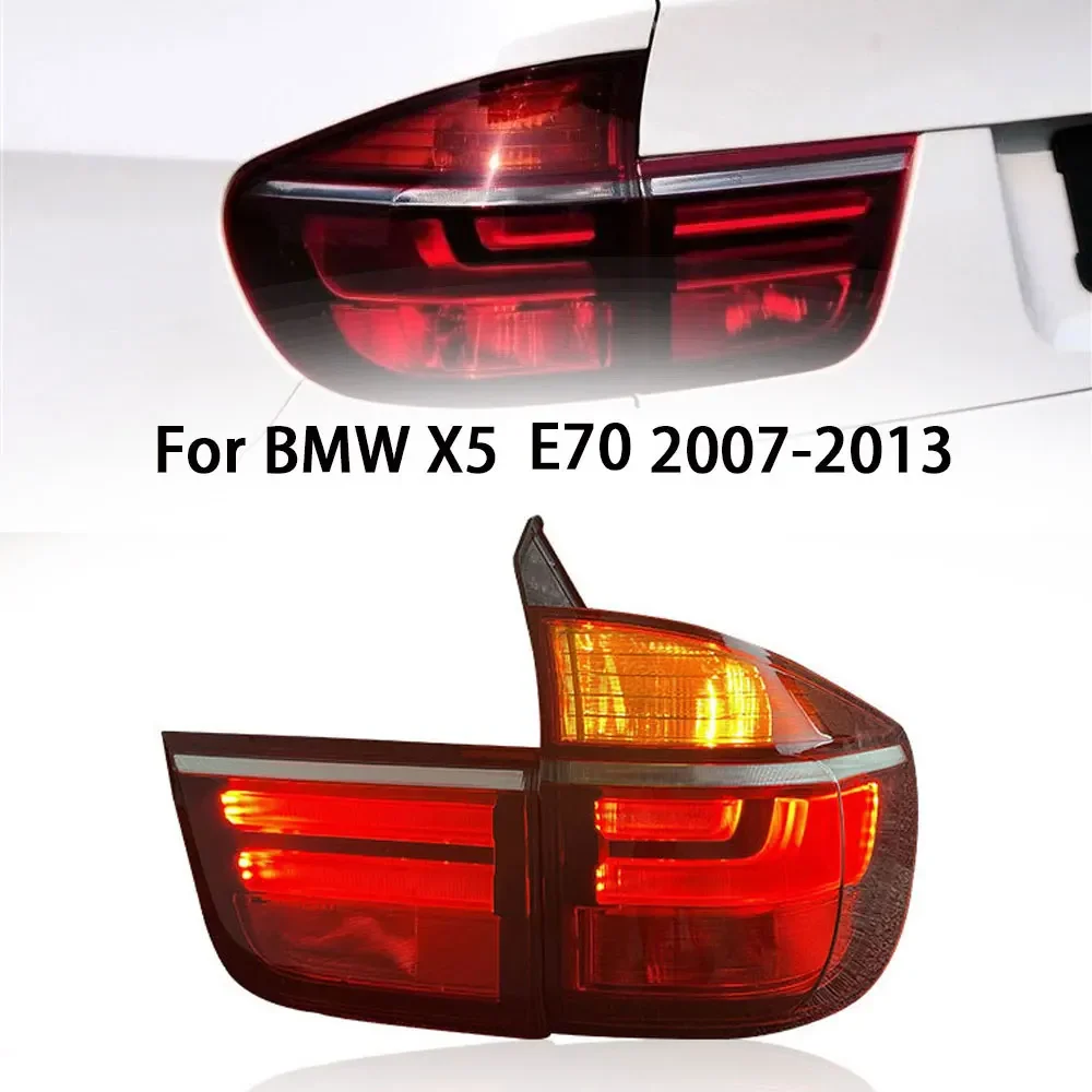 

Задние фонари автомобиля для BMW X5 E70, задние фонари 2007-2013, аксессуары, обновленные светодиодные ходовые огни, DRL, указатель поворота в сборе