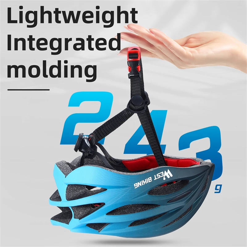 WEST BIKING Kask rowerowy Integralnie formowany szosowy rower górski Bezpieczeństwo Ultralekki wyścigowy kask rowerowy MTB do jazdy na świeżym