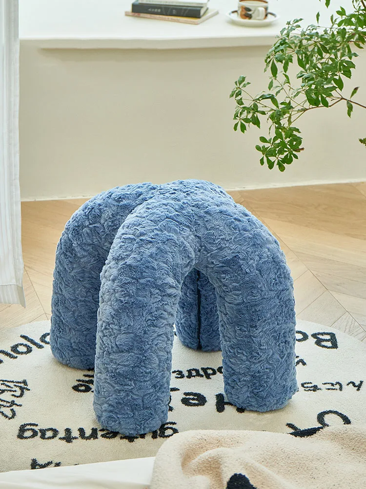 

Nordic Home Low Stool Design Octopus Small Chair Luxury Living Room Changing Shoes Seat Bedroom Dressing Sofa Stools Furniture