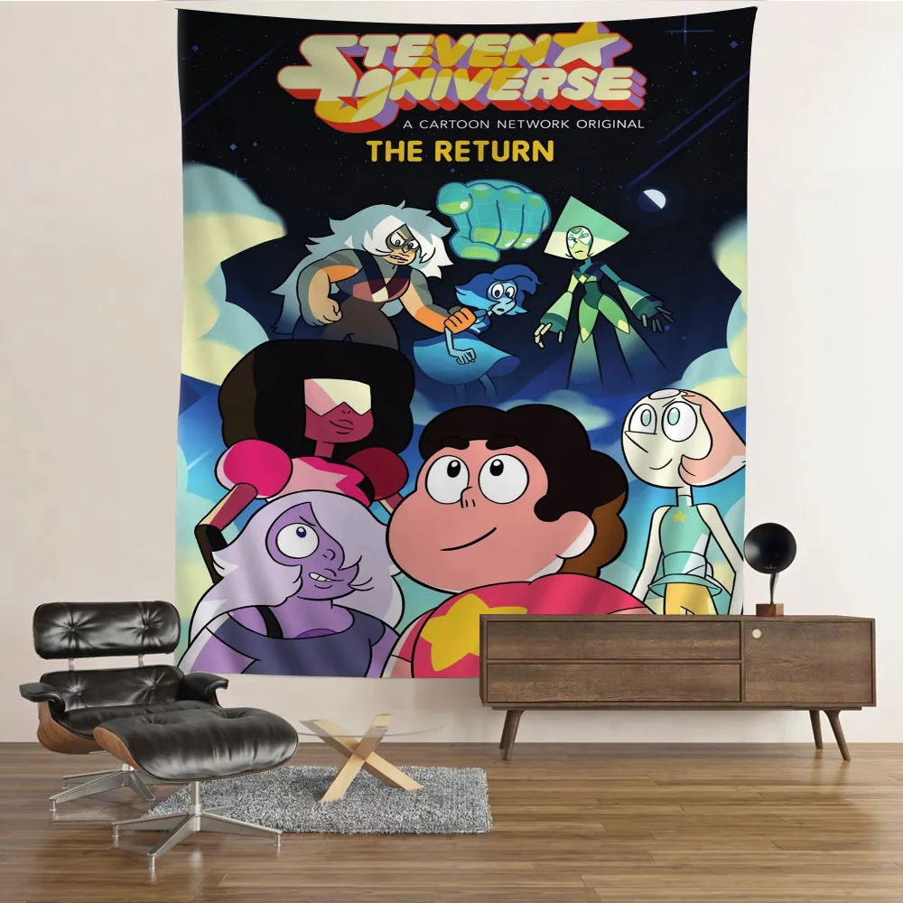 Cartoon Network Steven Universe Cartoon Tapestry Art Science Fiction Room Home Decor Art Home Decor