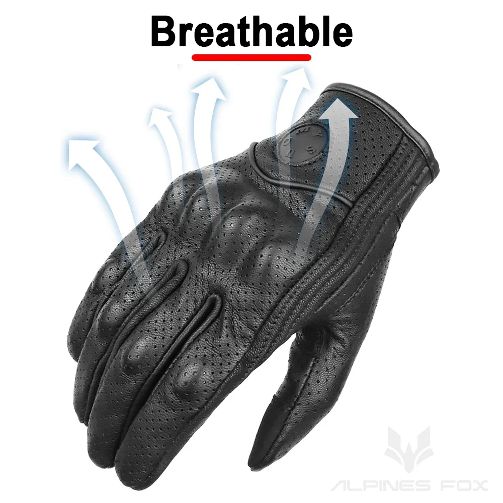 ถุงมือหนังมอเตอร์ไซค์ SUOMY สไตล์วินเทจ สำหรับผู้ชายและผู้หญิง ถุงมือขี่จักรยานยนต์สำหรับฤดูใบไม้ผลิ ถุงมือมอเตอร์ไซค์แบบเรโทร สำหรับมอเตอร์ครอส ATV สีน้ำตาล