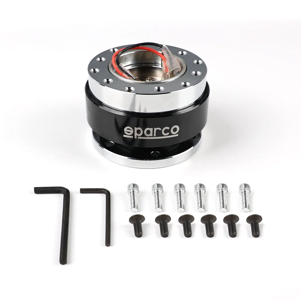 

Universal Quick Release Steering Wheel Hub Adapter 6 Hole Snap Off Boss Kit