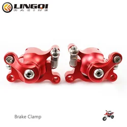 ONLEEYPP Mini Moto 47cc 49cc Motorcycle CNC Hydraulic Disc Brake Pump Caliper Fit For Dirt Pocket Bike ATV Quad Kart Off Road