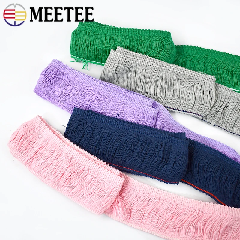 5/10M 50mm Colorful Cotton Tassel Fringe Trim Lace Ribbon for Sewing Dress Clothes Home Textile Curtain DIY Crafts Accessories