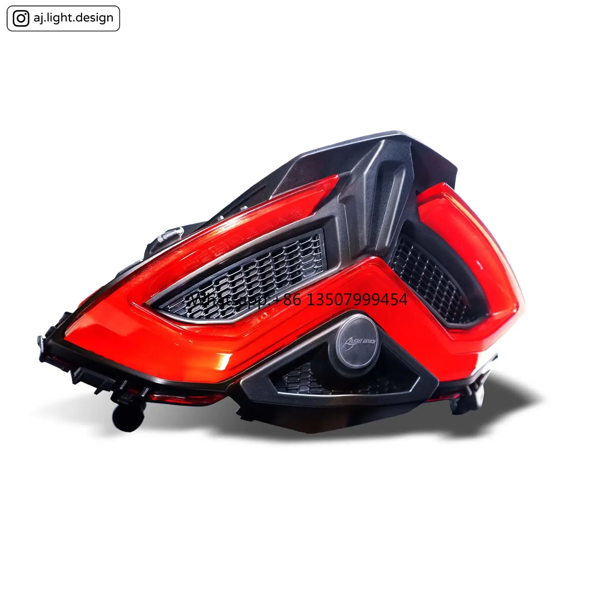 Taiwan High Quality AJ LIGHT DESIGN Red LED Taillight Rear Light Stop Lamp Upgrade MMBCU Accessory Retrofit New 12month Warranty