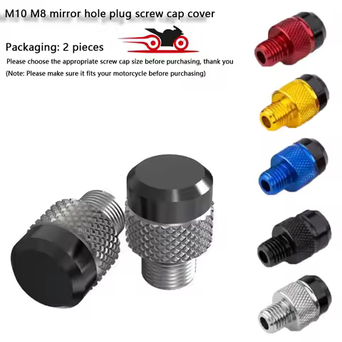 For Honda Rebel 500 CMX 300 1100 CMX500 CB650R CB1000R CBR650F CB500X CBR 650RMotorcycle M10 M8 Mirror Hole Plugs Screws Bolts