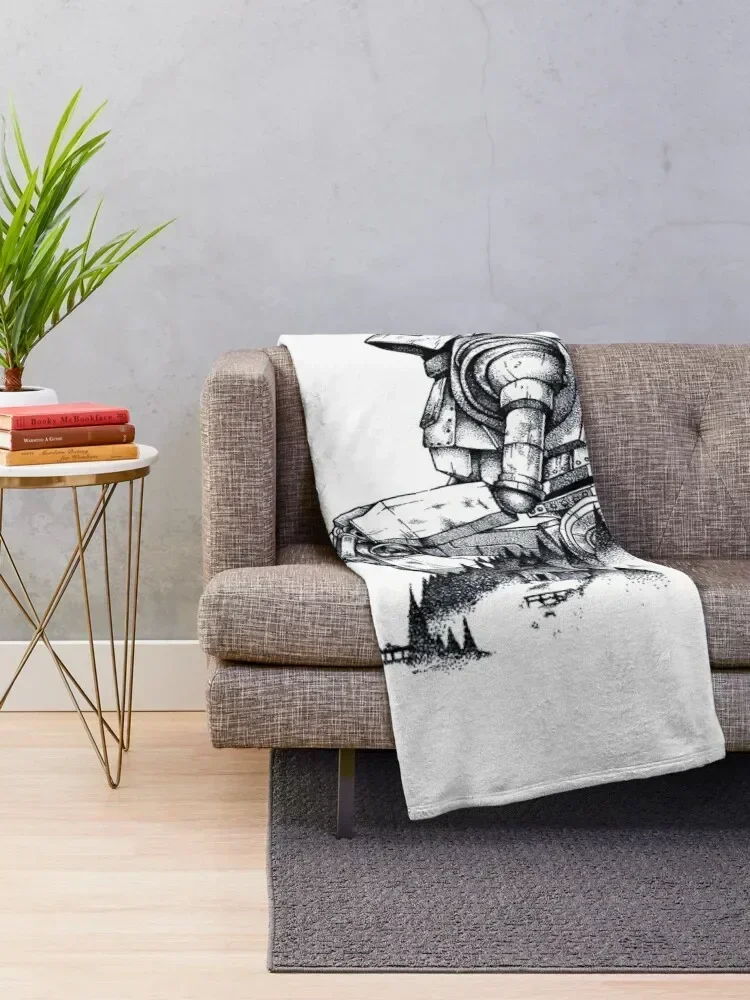 Iron Giant Throw Blanket Large Sofa Winter beds Hair Blankets