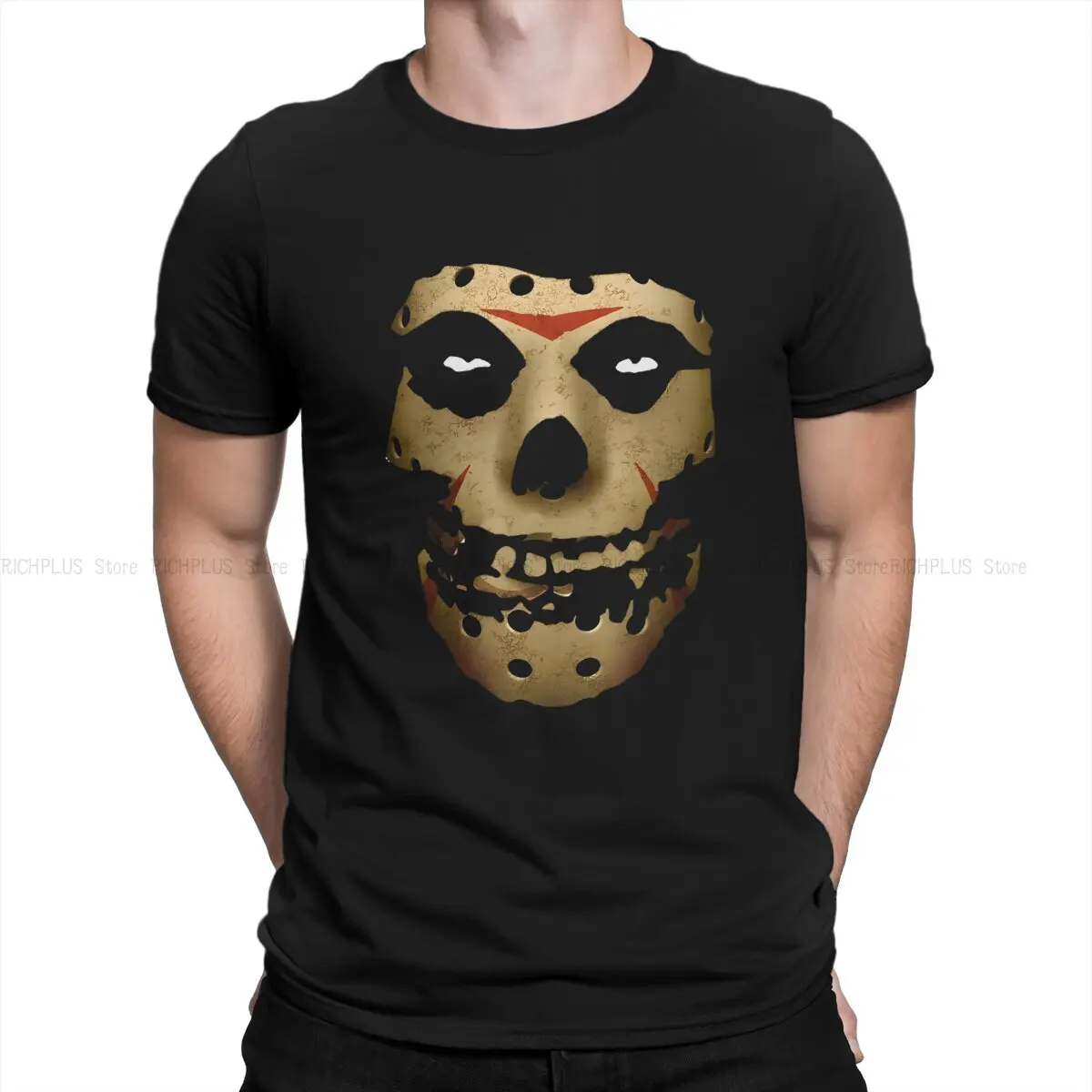 Cool Misfits Dark Red Jason Unique TShirt The Misfits Casual Polyester T Shirt Summer Stuff For Men Women