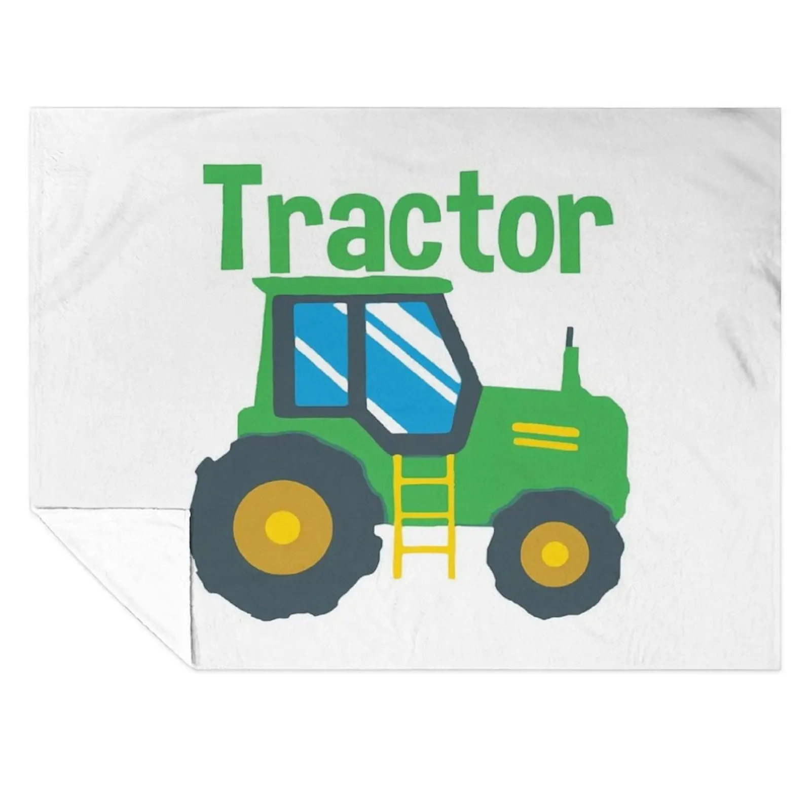 

Kids Farm Truck Tractor Throw Blanket decorative Flannel Fabric Camping Vintage Blankets