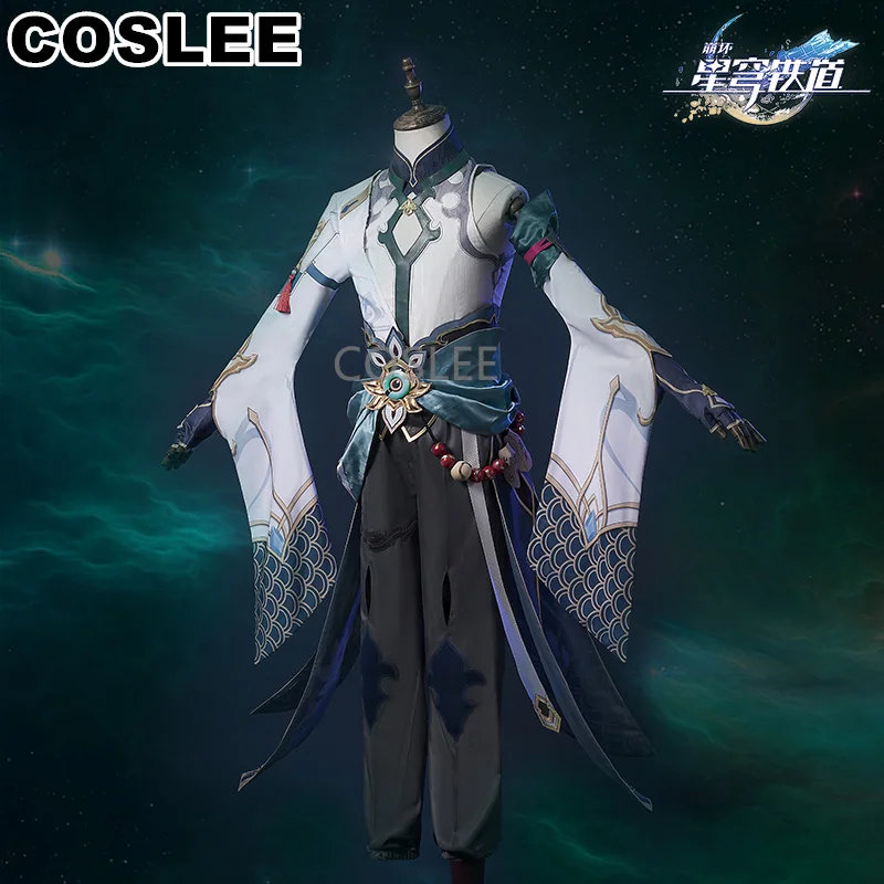 COSLEE Honkai: Star Rail Dan Heng YinYueJun Cosplay Costume Chinese Ancient Hanfu Game Suit Wigs Halloween Party Outfit For Men