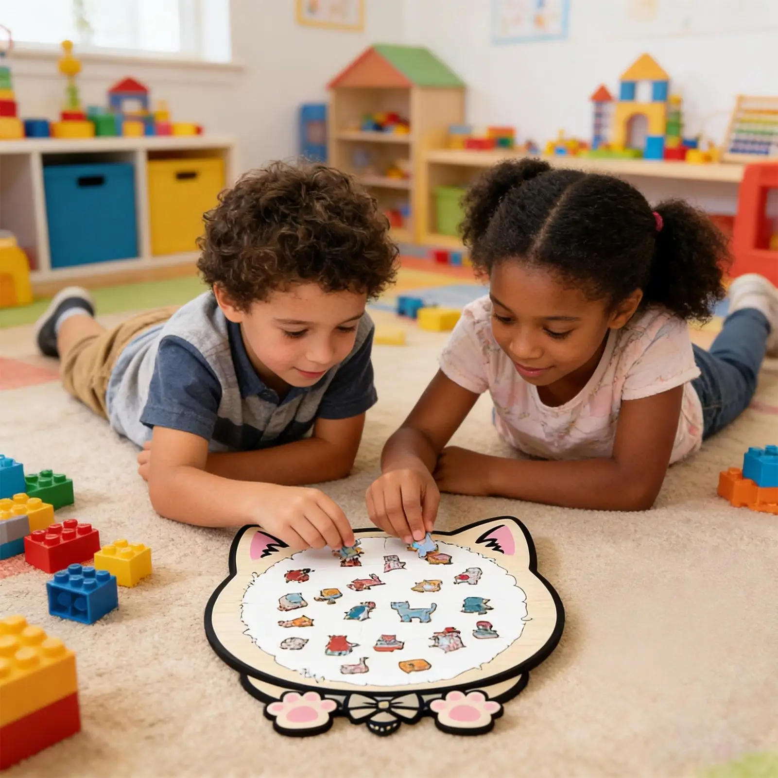 

Wooden Animal Puzzle 135 Pieces Logic Challenge Toy Wooden Children's Puzzles For Boys Girls Youth Elderly Preschool Tabletop