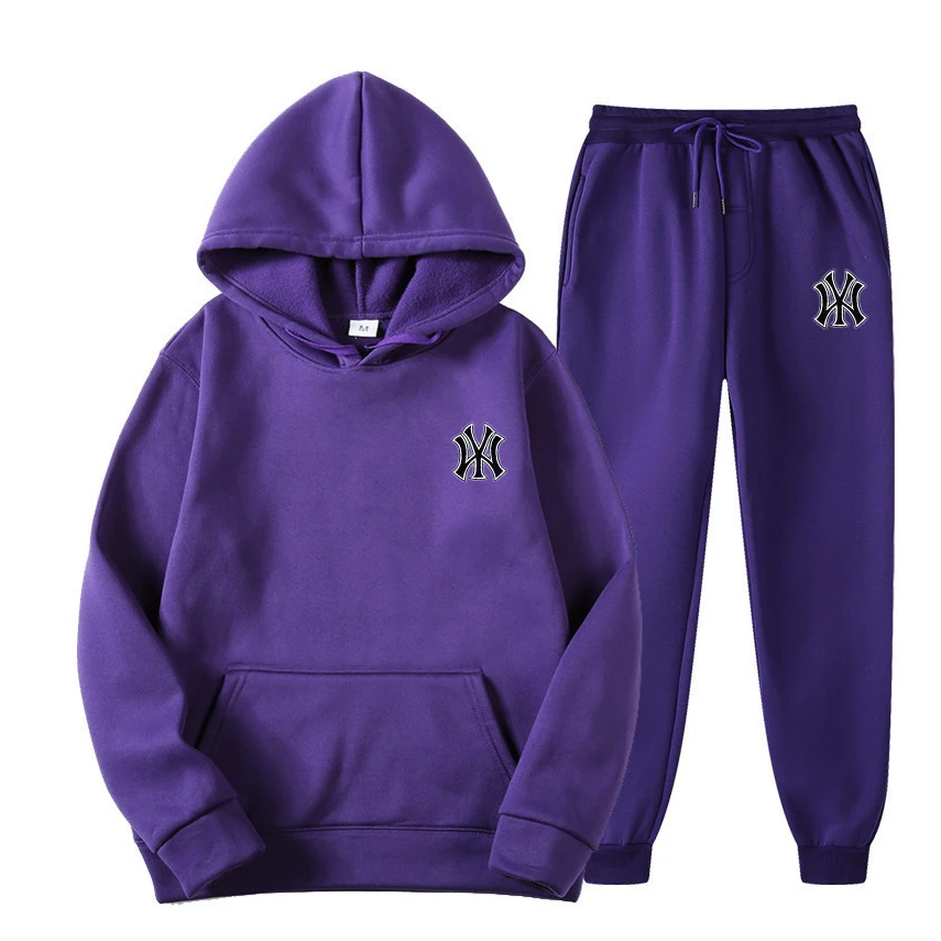 Men Sportswear Sweater Suit Hoodies + Pants Sports Clothing Spring Autumn Sets Jogging Trousers Running Male Tracksuits view 6
