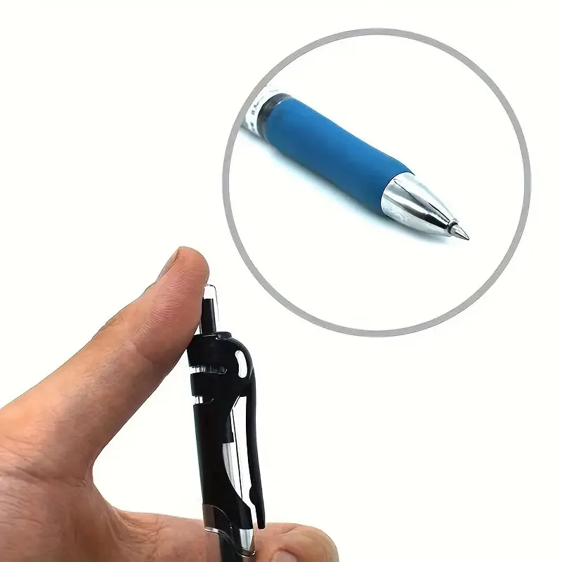 50-teiliges Kugelschreiber-Set, 0,5 mm, einziehbar, robustes Kunststoffgehäuse, reibungsloses Schreiben, inklusive Tintenpatronen, perfektes Geschenk für das Büro – Detail 5