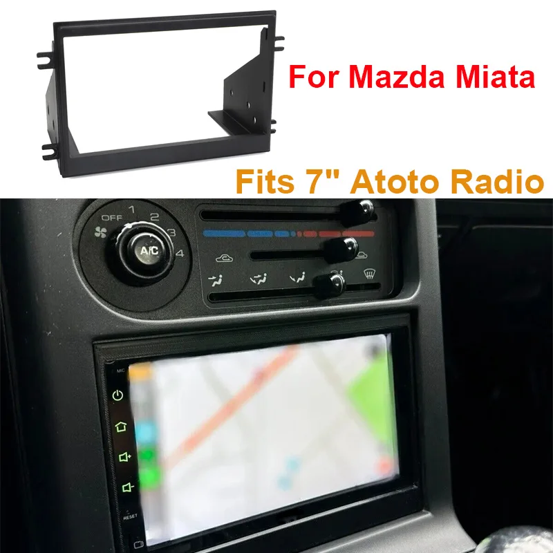 For Mazda Miata NA Double Din Head Unit Bezel | 2DIN Frame | Fits 7\