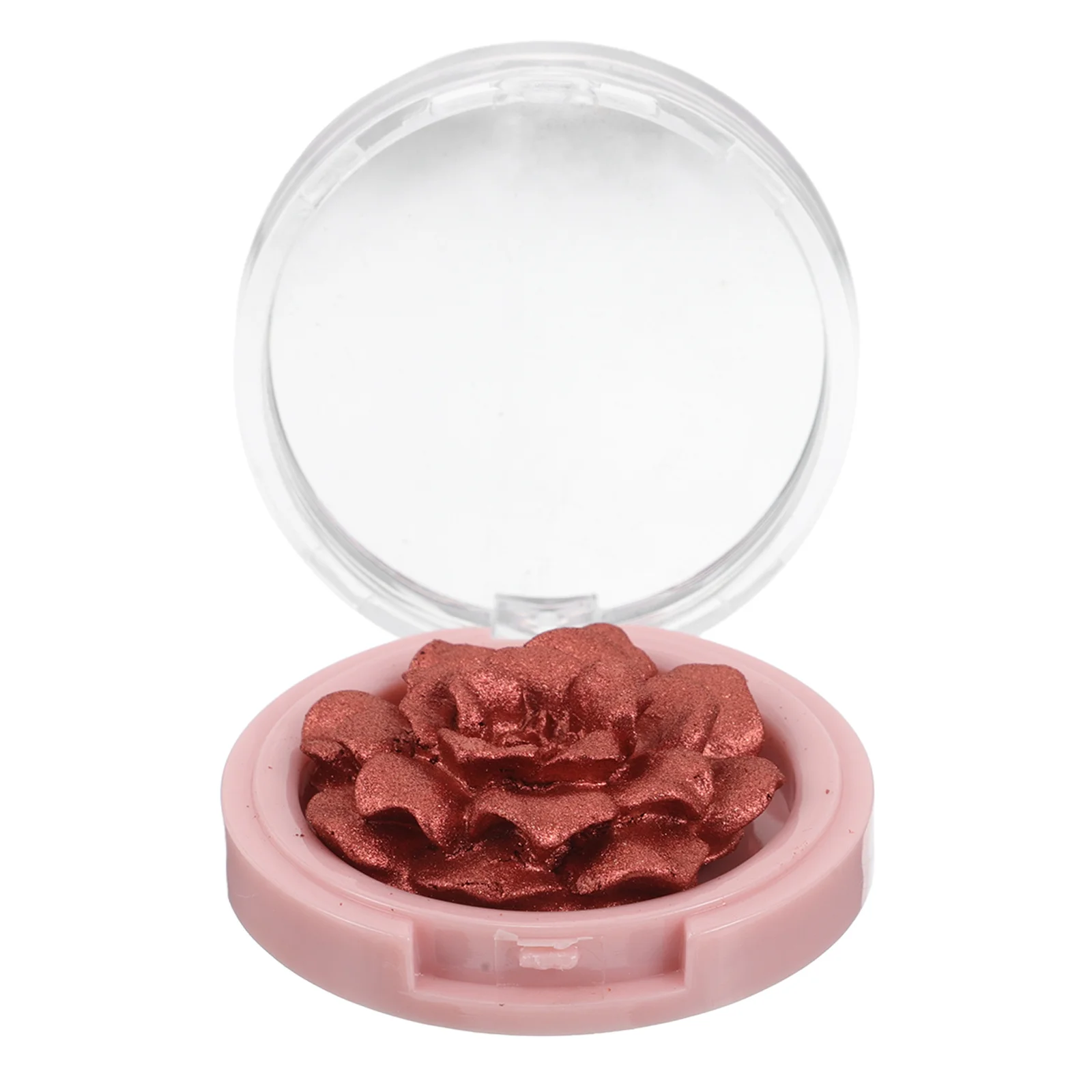 بودرة هايلايتر ذهبية وردية منحوتة ثلاثية الأبعاد للوجه والخد والأنف لوحة مكياج مضيئة بلمسة نهائية لامعة لجميع أنواع البشرة