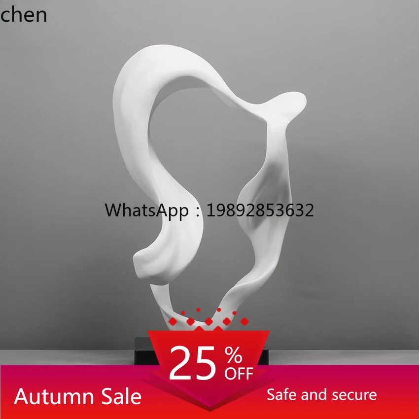 

modern simple creative fiberglass sculpture ornament desktop TV cabinet entrance decoration