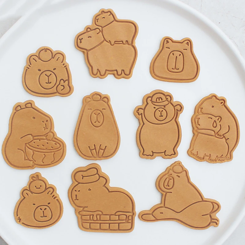 Cartoon Capybara Shaped Cookie Cutter Cute Animal Fondant Biscuit Mold Cake Decoration Tools Baking Accessories Kitchen Gadget