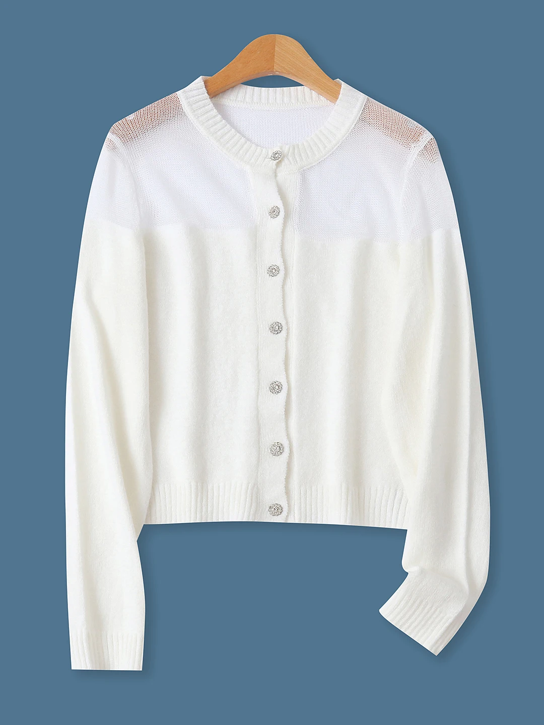 

Модный длинный полупрозрачный облегающий вязаный кардиган для женщин, тонкий, осенний, новый, универсальный, с одной пуговицей