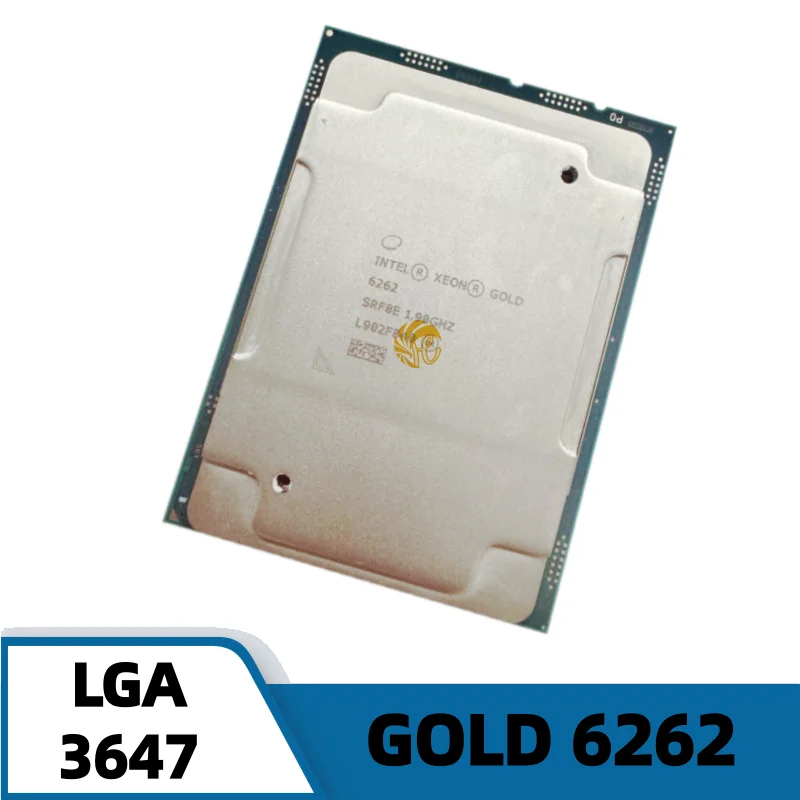 Intel Xeon Gold 6262 CPU 24 Cores 48 Threads 1.9GHz 33MB 135W LGA3647 CPU voor C621 Server Moederbord Xeon 6262
