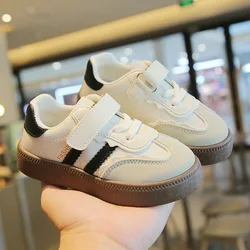 Yeni beyaz rahat ayakkabılar için erkek bebek kız çocuk Sneaker bahar çocuklar spor ayakkabı yumuşak taban yürümeye başlayan yürüyüş ayakkabısı 1-7 yıl