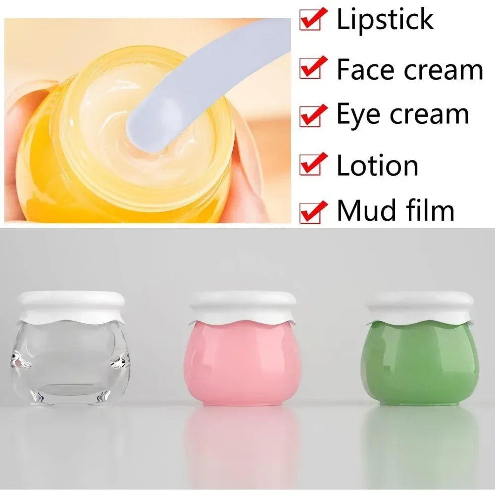 5PCS 10G Acryl Leere Kosmetikdose Nachfüllbare Kosmetikbehälter Tragbare Multifunktions-Reiseflasche für Creme Shampoo Lotion