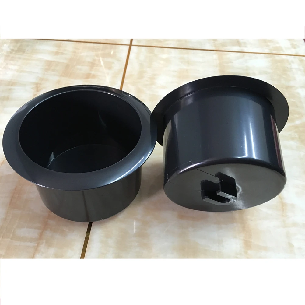 

1PC Sofa Plastic Cup Holder Insert Game Table Boat Sturdy Black ABS Large Beverage Spill Removable Mounting No Screws