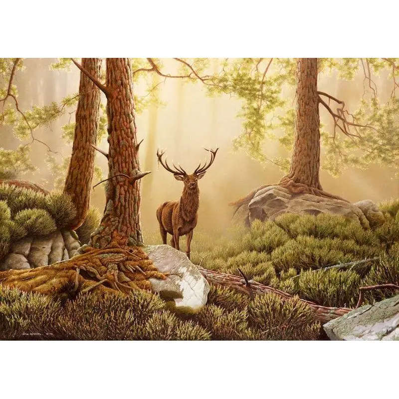 

GATYZTORY Frame Forest Fawn Animals Diy Painting By Numbers Modern Home Wall Art Picture Acrylic Paint By Numbers For Home Art