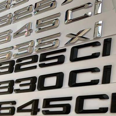 

3D Plastic Car Badge 320ci 325ci 328ci 330ci Car Emblem Sticker for Bmw 3 Series E46 Accesories