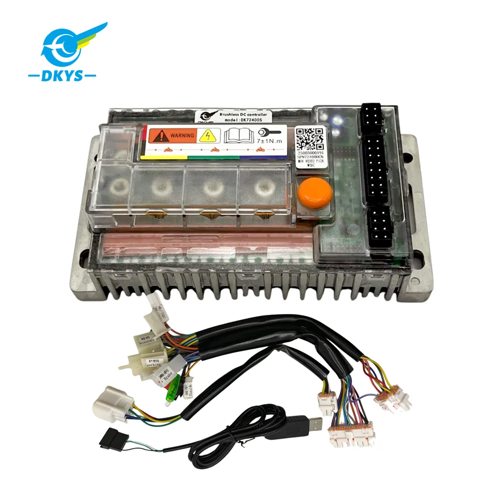 DKYS DK72360 120A/330A Intelligenter Debugging-Programmiercontroller, geeignet für Elektromotorräder – schwarzer Stil