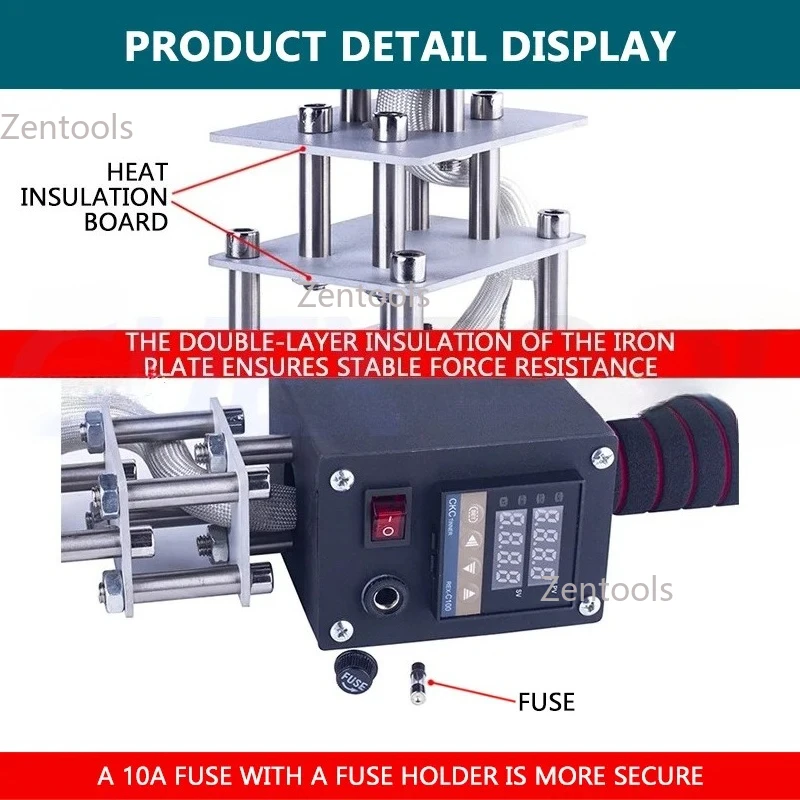 يده آلة الختم الساخن الجلود آلة ختم ساخن قفص خشبي آلة بصمة جوز الهند صينية بطاقة لوحة ختم ساخن ماك #6