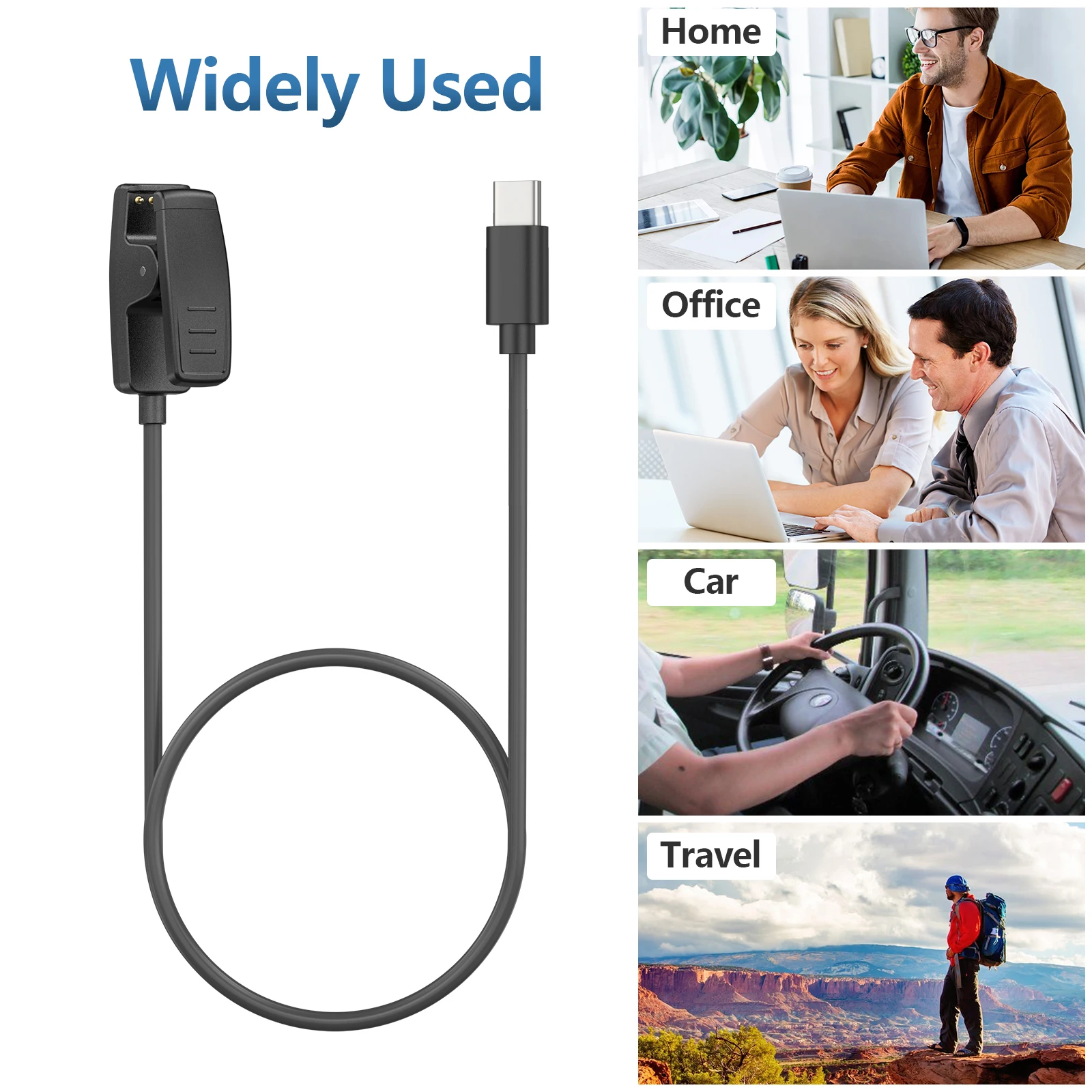

50cm/100cm Charging Cable For Garmin Forerunner 35 230 235 630 735xt 645 Music Charger For Approach G10 S20 Charger Clip Cradle