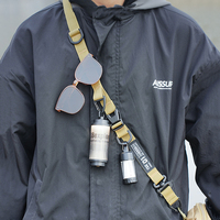 Outdoor multifunctional diagonal hanging rope with adjustable length and expandable single shoulder crossbody backpack strap