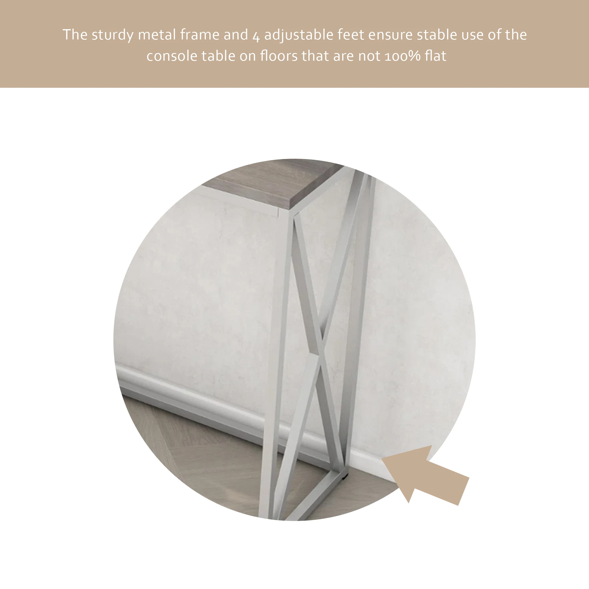 Coffee Table Silver Modern Practical Wooden Coffee Table with Sturdy Metal Legs a Rectangular Sofa Side Table in Selected Wood