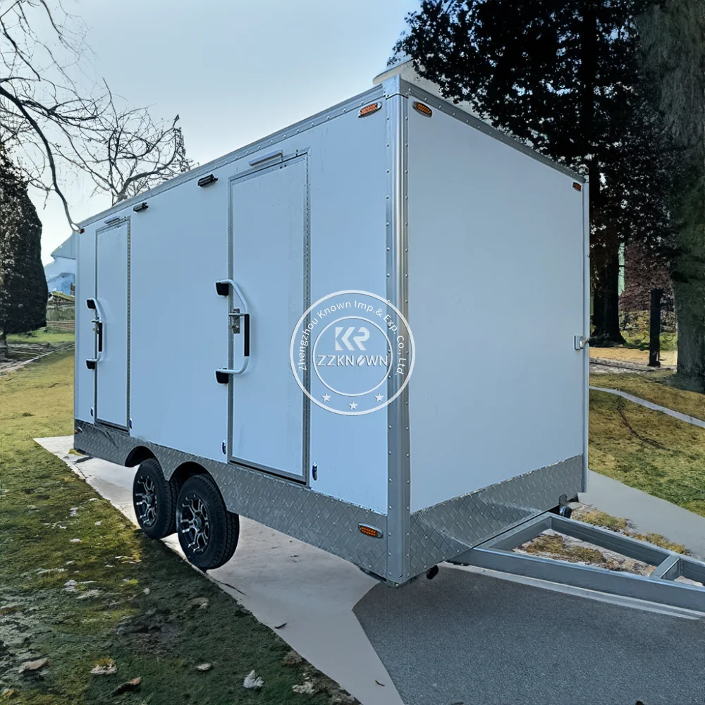 Luxury Ultimate Toilet Trailer Portable Bathroom Restroom Trailers Portable Travel Shower Public Toilets