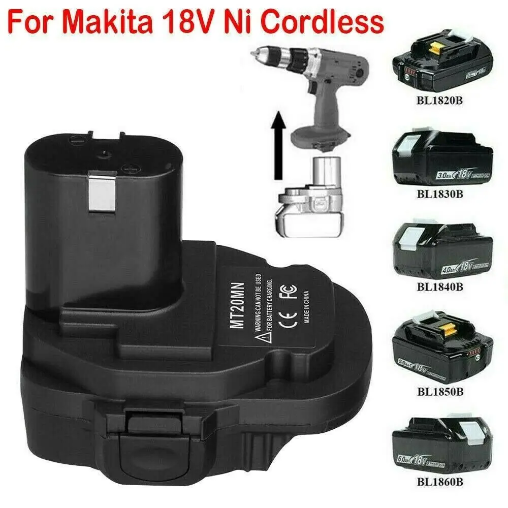 Adaptador de Bateria para Substituição Makita Conversor de Bateria de Lítio 18v Acessórios para Ferramentas Elétricas Convertendo Bateria Mt20mn