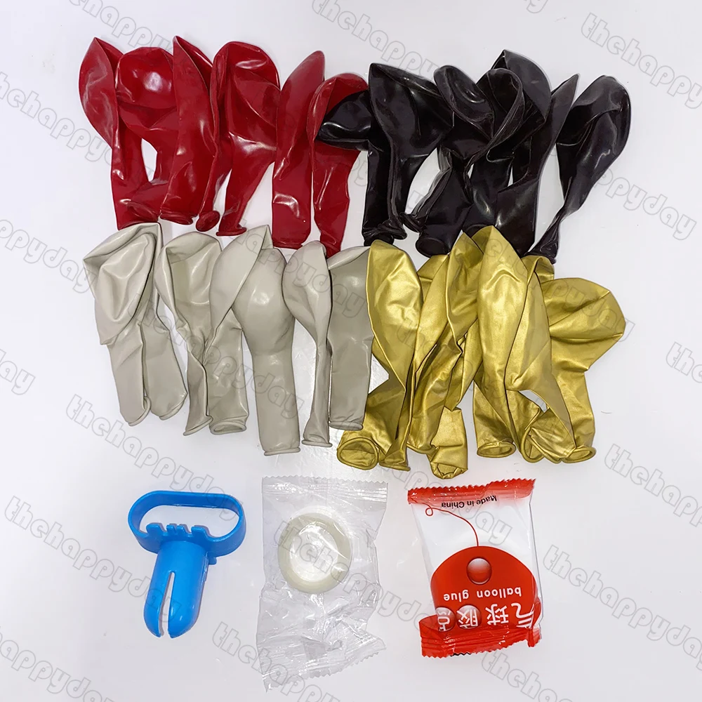 144Pcs Burgundy Wine Red Balloons Garland Kit Translucent Rose Red Balloons DIY Chrome Balloon Arch Wedding Birthday Party Decor