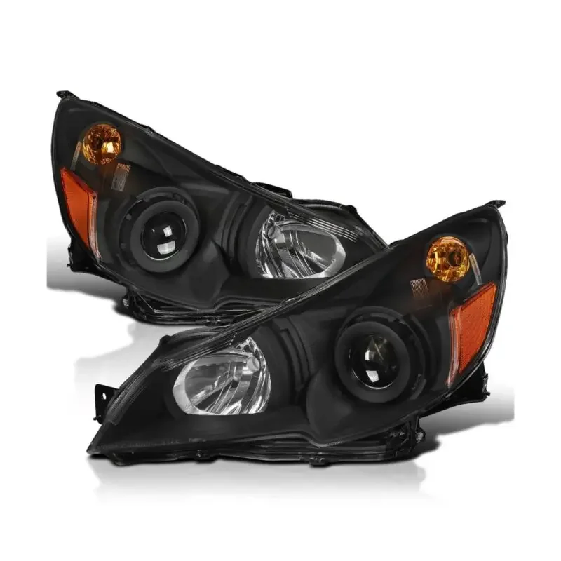 

Spec-D Tuning Black Housing Clear Lens Projector Headlights Compatible Outback Left + Right Pair Headlamps Assembly