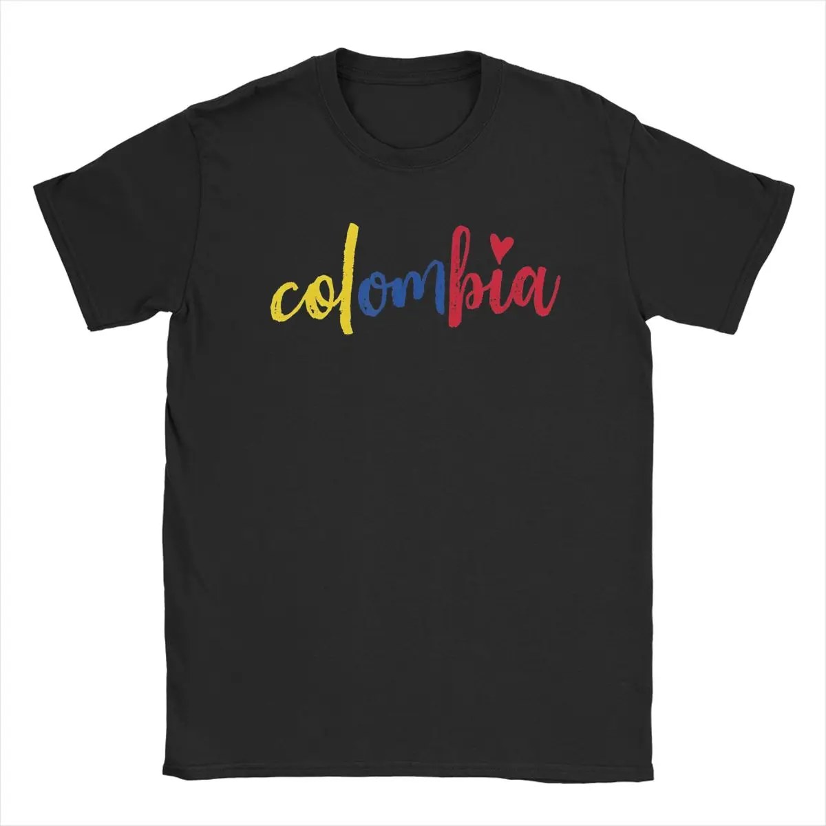 Colombiano Flag Colombia Men T Shirt Cool Tee Shirt Short Sleeve Round Collar T-Shirt Pure Cotton Gift Idea Clothing