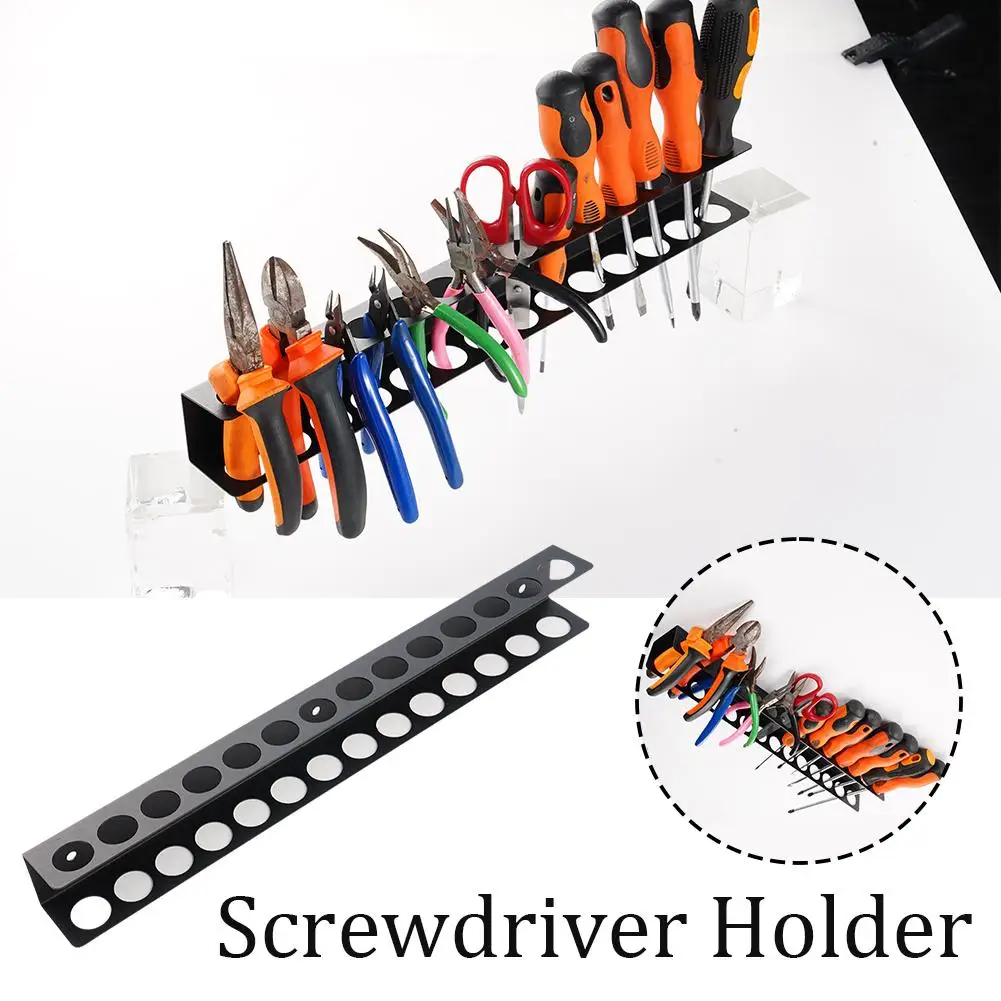 Screwdriver Rack Wall Mount Workshop Hand Tool Organizers Storage Hammer Workshop Tool Rack And Holder Organizer Hand Plier O9f4