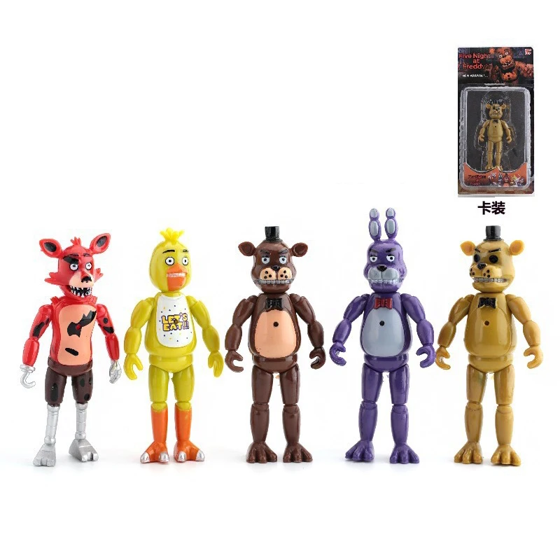 15cm FNAF Figures Freddy Bonnie Foxy Chica Fazbear Bear Action Figure PVC Collection Nightmare Fredbear Balloon Boy Dolls Model