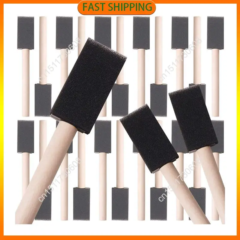 

Buy Now 120 Pcs Foam Paint Brushes, 1 Inch Foam Brush With Wood Handle, Bulk Sponge Brushes For Painting, Foam Art Paintbrushes