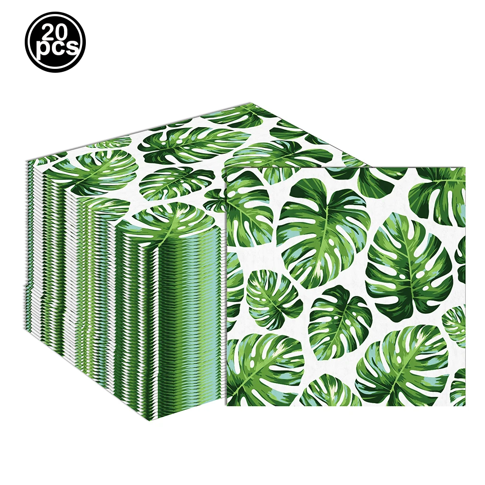 20/40/60/100pcs Hawaii Theme Disposable Paper Napkins Tissue Summer Seaside Beach Party Birthday Party Decoration Supplies - view 5